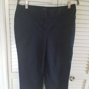 Navy capri slacks